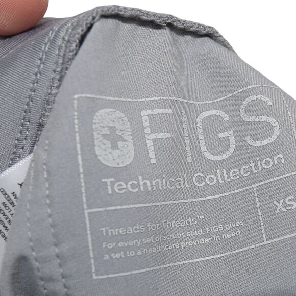 FIGS Technical Collection Jogger Scrub Pants XS Gray Drawstring Utility Zamora - Picture 3 of 9